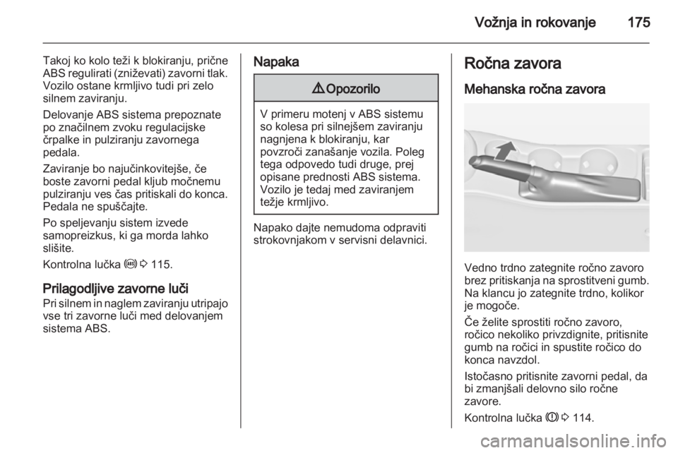 OPEL ASTRA J 2013.5  Uporabniški priročnik 