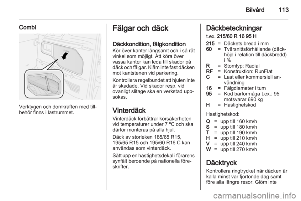 OPEL COMBO D 2012  Instruktionsbok 