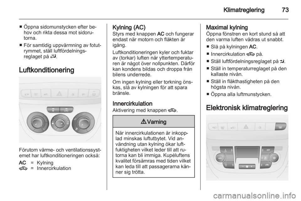 OPEL COMBO D 2012  Instruktionsbok 