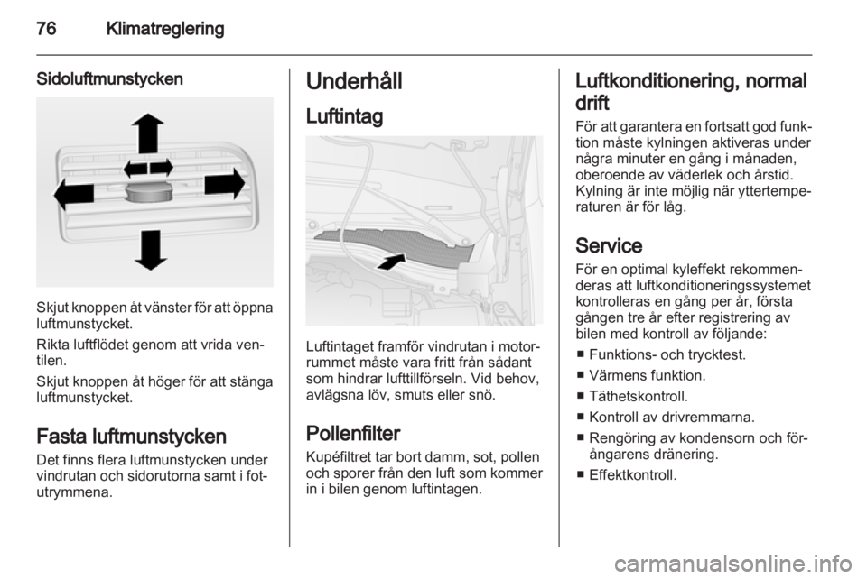 OPEL COMBO D 2012  Instruktionsbok 