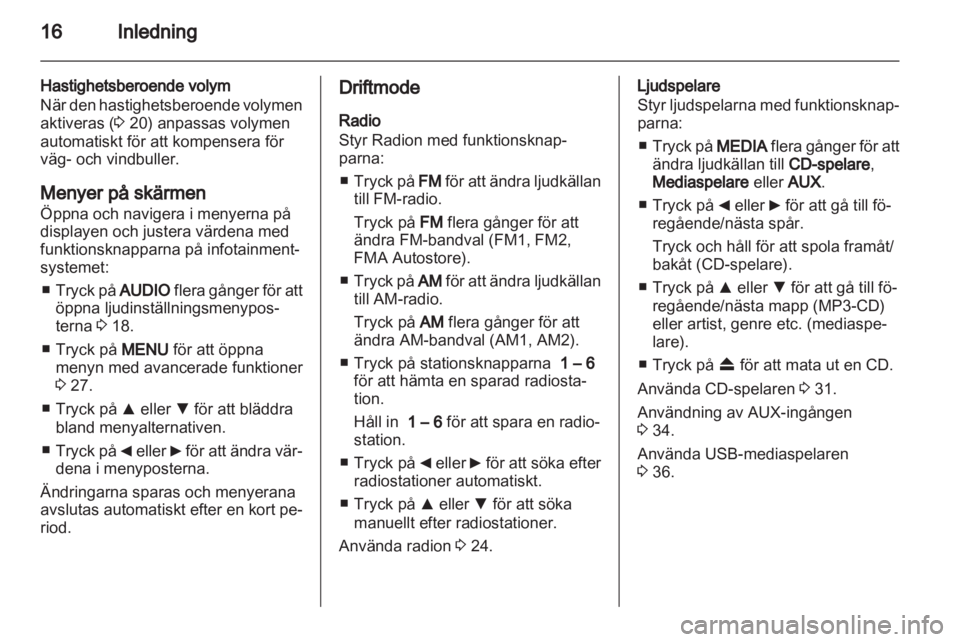 OPEL COMBO D 2013  Handbok för infotainmentsystem 