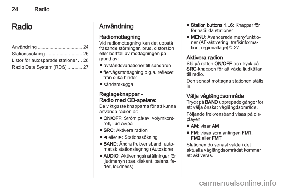 OPEL COMBO D 2013  Handbok för infotainmentsystem 