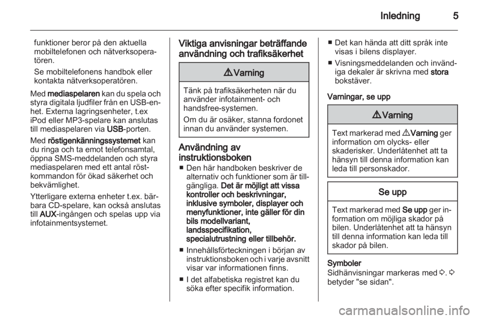 OPEL COMBO D 2013  Handbok för infotainmentsystem 