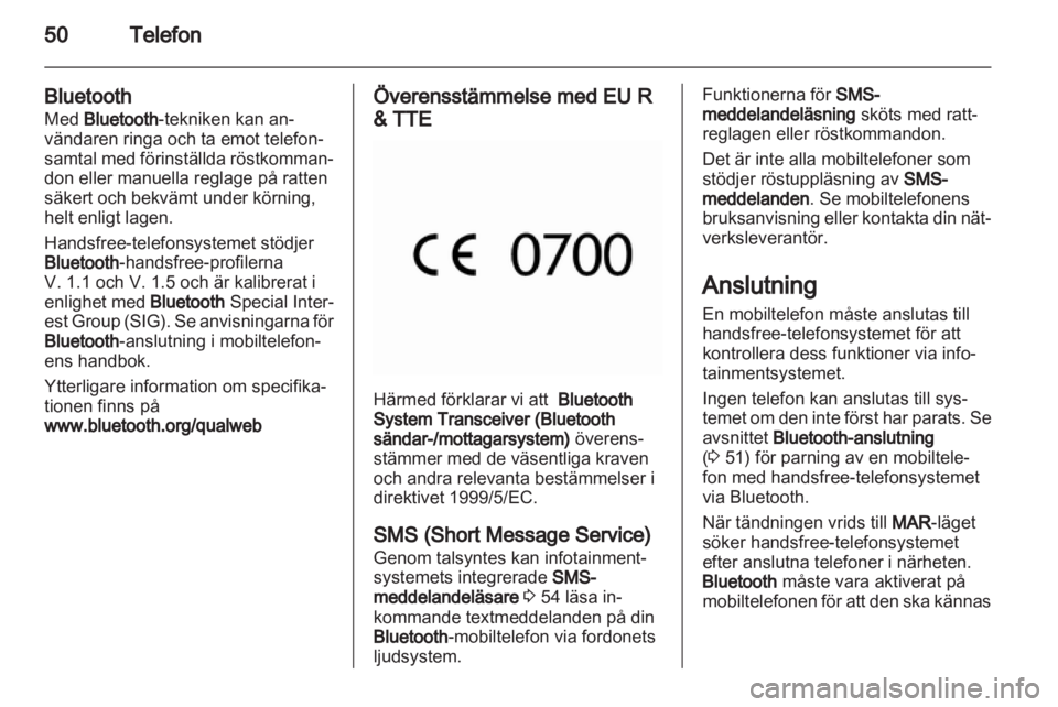 OPEL COMBO D 2013  Handbok för infotainmentsystem 
