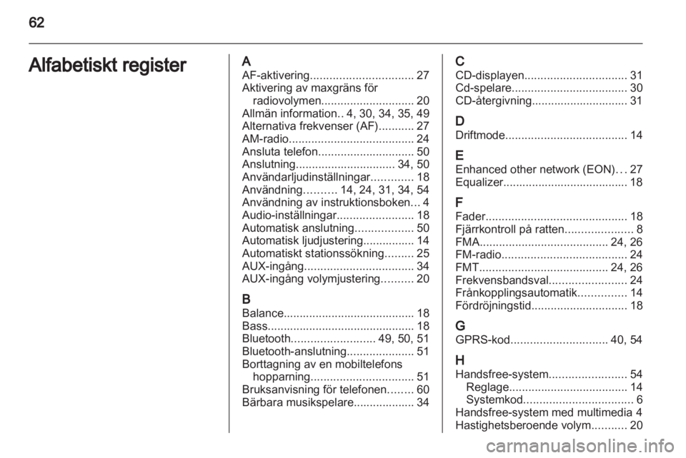 OPEL COMBO D 2013  Handbok för infotainmentsystem 