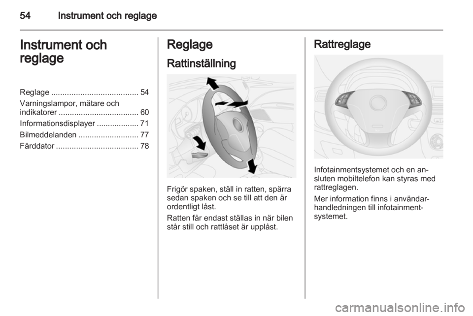 OPEL COMBO D 2013  Instruktionsbok 