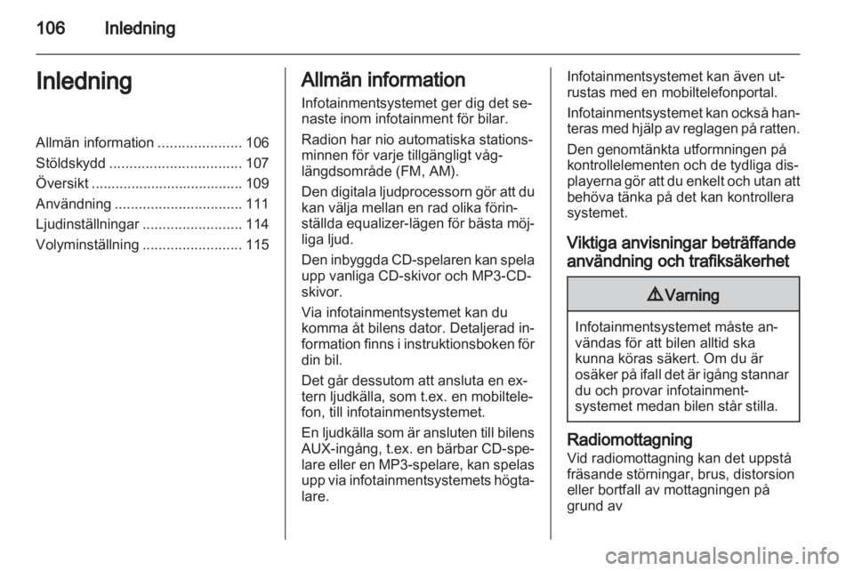 OPEL CORSA 2010.5  Handbok för infotainmentsystem 