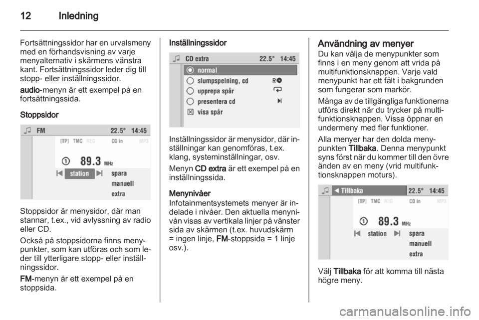 OPEL CORSA 2010.5  Handbok för infotainmentsystem 
