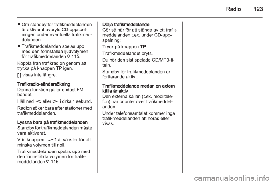 OPEL CORSA 2010.5  Handbok för infotainmentsystem 