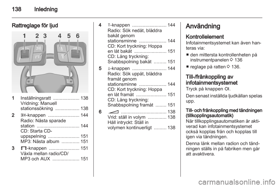 OPEL CORSA 2010.5  Handbok för infotainmentsystem 
