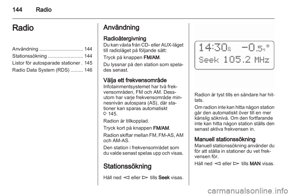 OPEL CORSA 2010.5  Handbok för infotainmentsystem 
