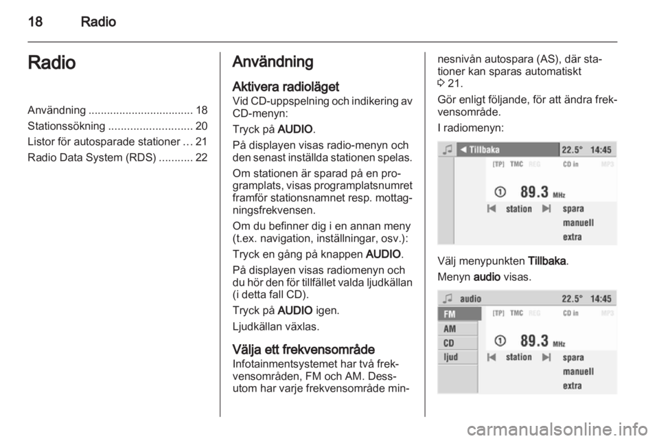 OPEL CORSA 2010.5  Handbok för infotainmentsystem 