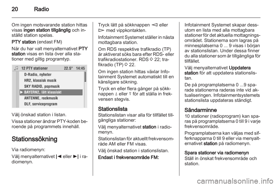 OPEL CORSA 2010.5  Handbok för infotainmentsystem 