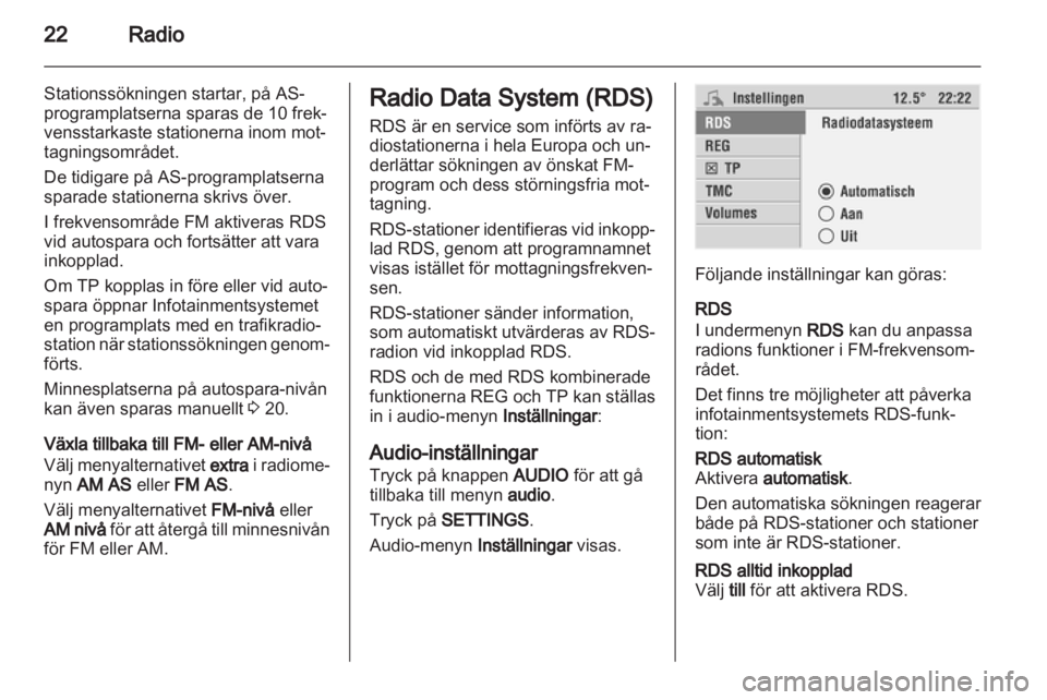 OPEL CORSA 2010.5  Handbok för infotainmentsystem 