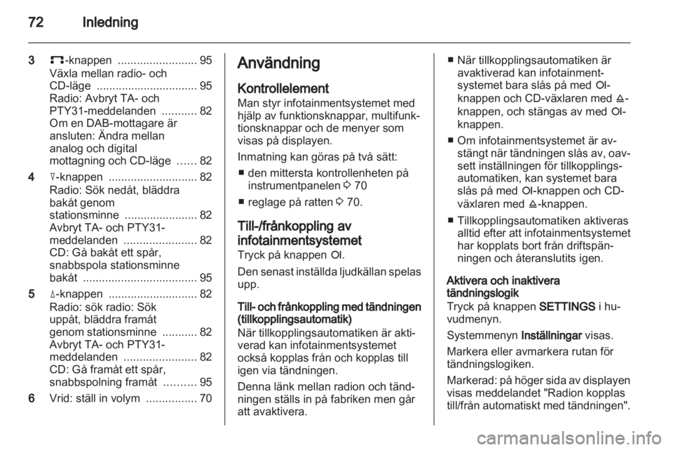 OPEL CORSA 2010.5  Handbok för infotainmentsystem 
