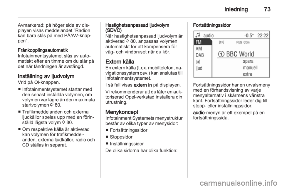OPEL CORSA 2010.5  Handbok för infotainmentsystem 
