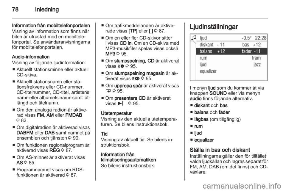 OPEL CORSA 2010.5  Handbok för infotainmentsystem 