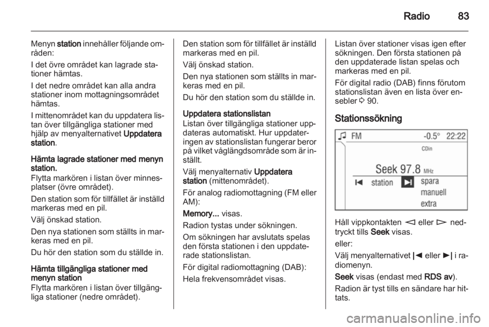 OPEL CORSA 2010.5  Handbok för infotainmentsystem 