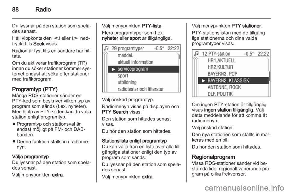 OPEL CORSA 2010.5  Handbok för infotainmentsystem 