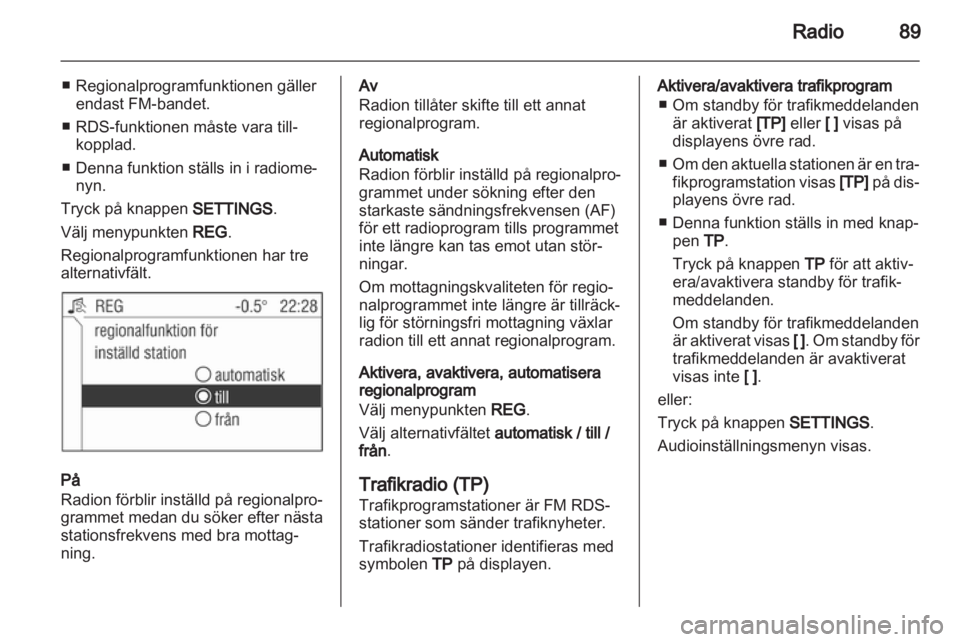 OPEL CORSA 2010.5  Handbok för infotainmentsystem 