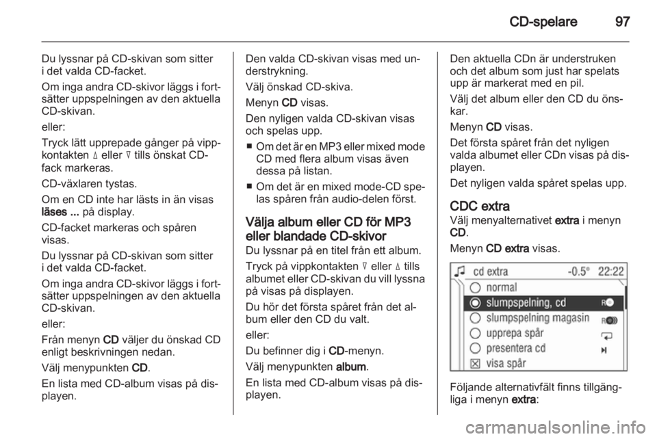 OPEL CORSA 2010.5  Handbok för infotainmentsystem 
