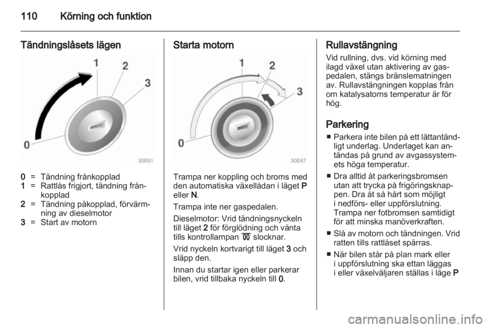 OPEL CORSA 2010.5  Instruktionsbok 