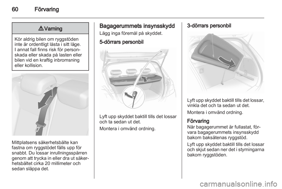 OPEL CORSA 2010.5  Instruktionsbok 