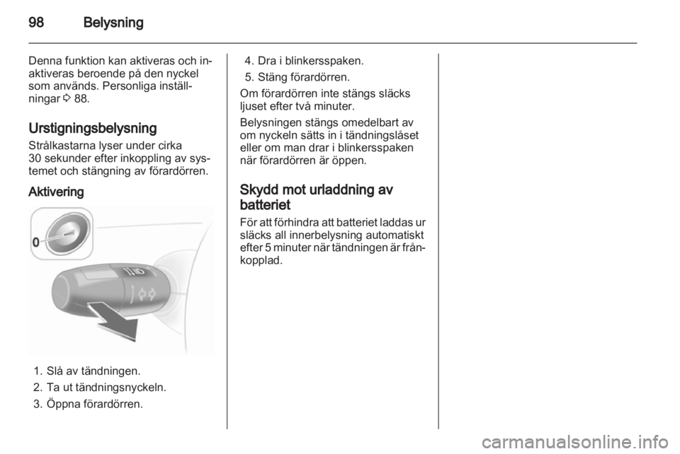 OPEL CORSA 2010.5  Instruktionsbok 