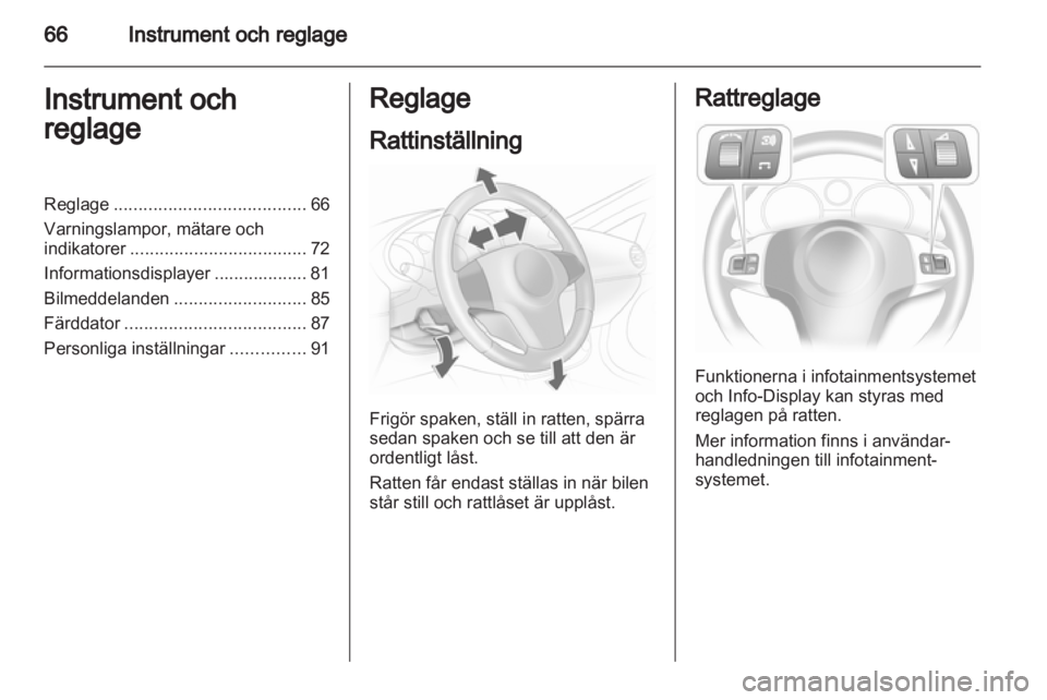 OPEL CORSA 2011  Instruktionsbok 