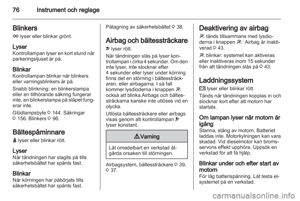 OPEL CORSA 2011  Instruktionsbok 