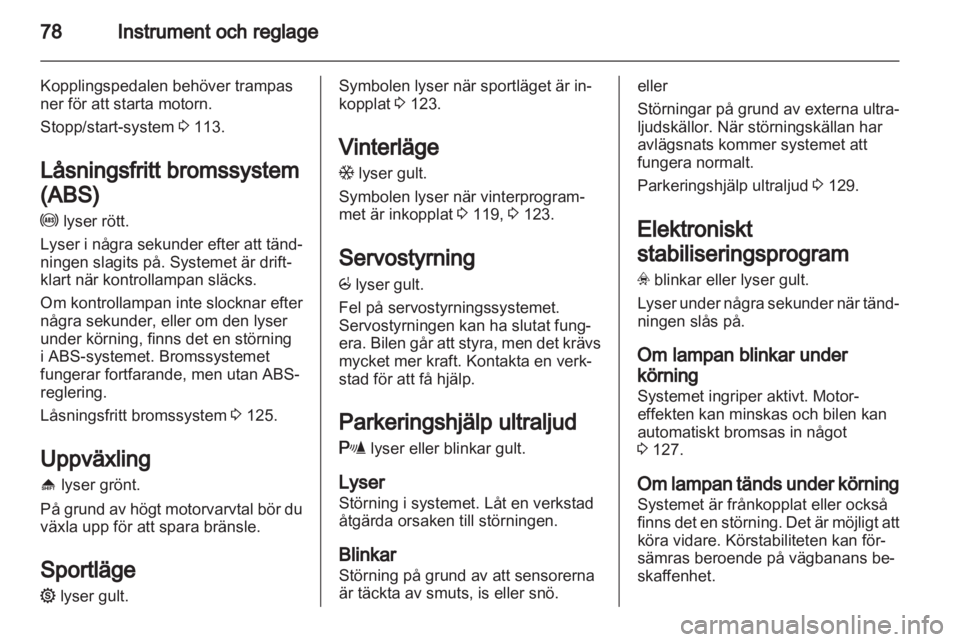 OPEL CORSA 2011  Instruktionsbok 