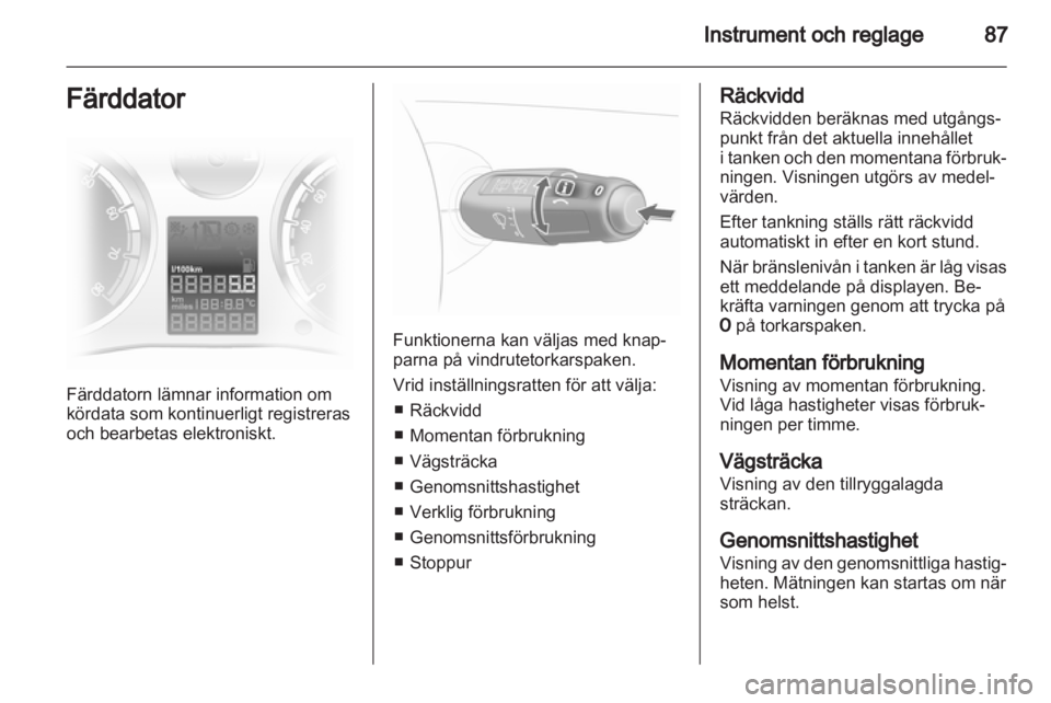 OPEL CORSA 2011  Instruktionsbok 