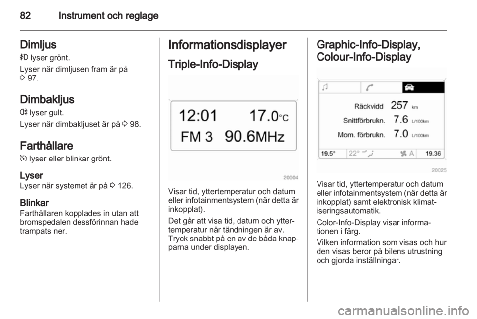 OPEL CORSA 2011.5  Instruktionsbok 