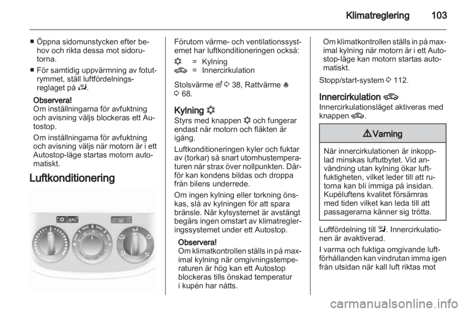 OPEL CORSA 2012  Instruktionsbok 