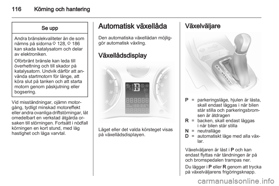 OPEL CORSA 2012  Instruktionsbok 
