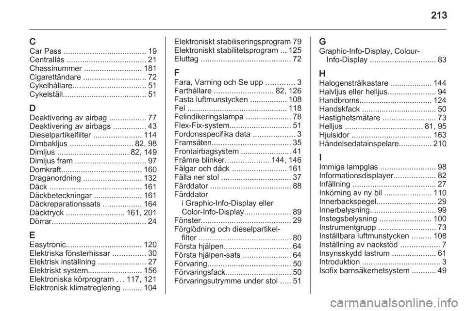 OPEL CORSA 2012  Instruktionsbok 