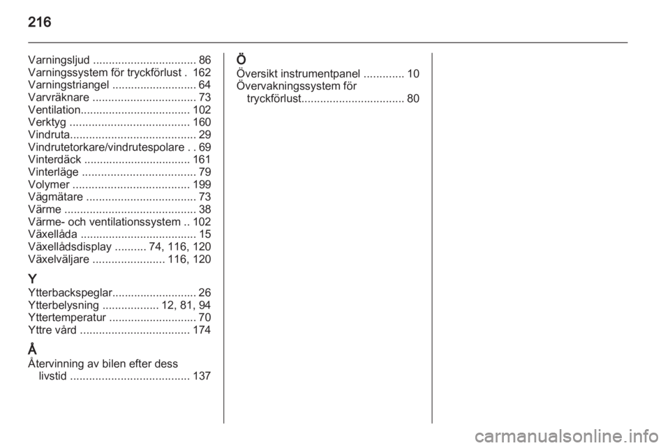 OPEL CORSA 2012  Instruktionsbok 