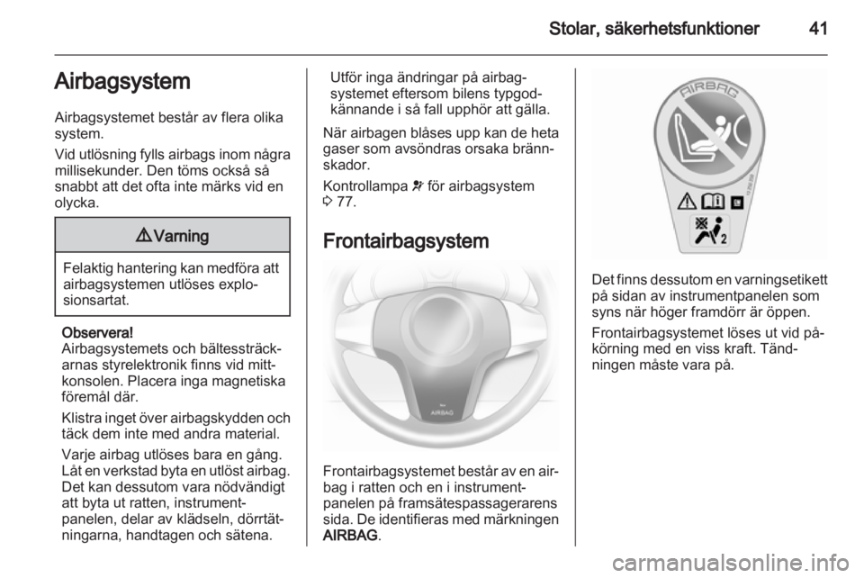OPEL CORSA 2012  Instruktionsbok 