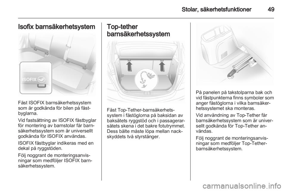 OPEL CORSA 2012  Instruktionsbok 