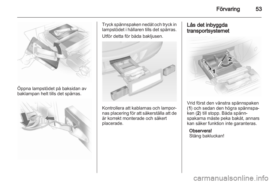 OPEL CORSA 2012  Instruktionsbok 