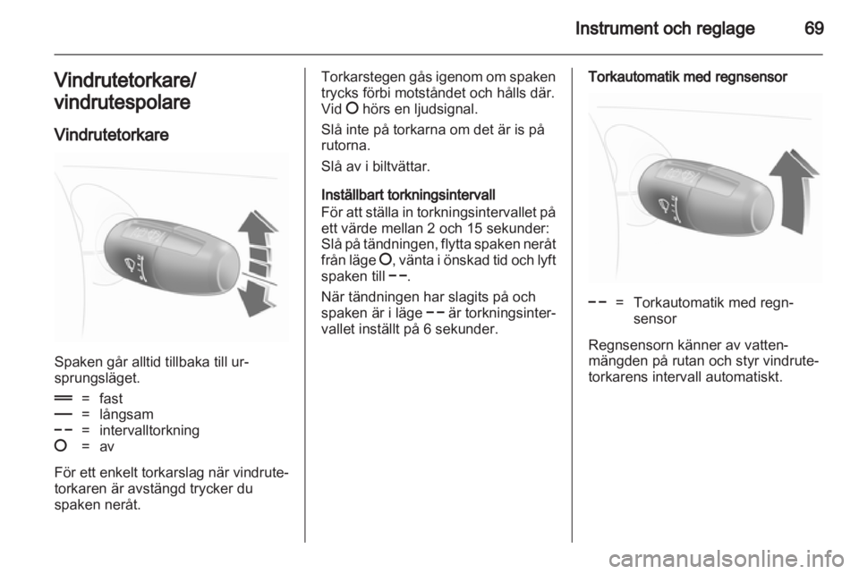 OPEL CORSA 2012  Instruktionsbok 