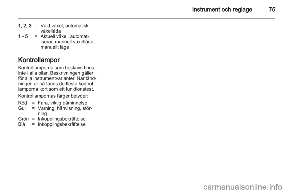 OPEL CORSA 2012  Instruktionsbok 