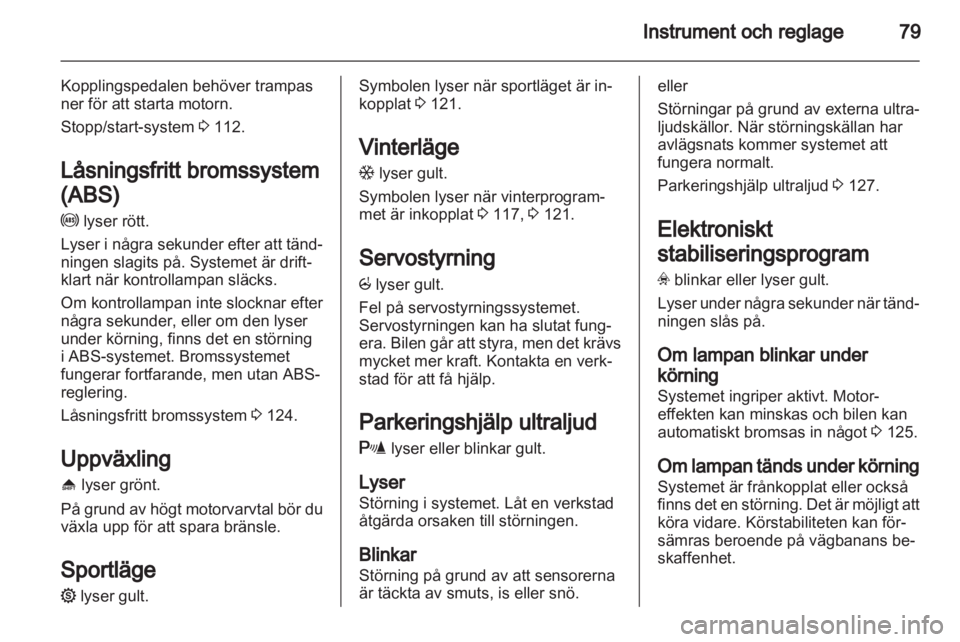 OPEL CORSA 2012  Instruktionsbok 