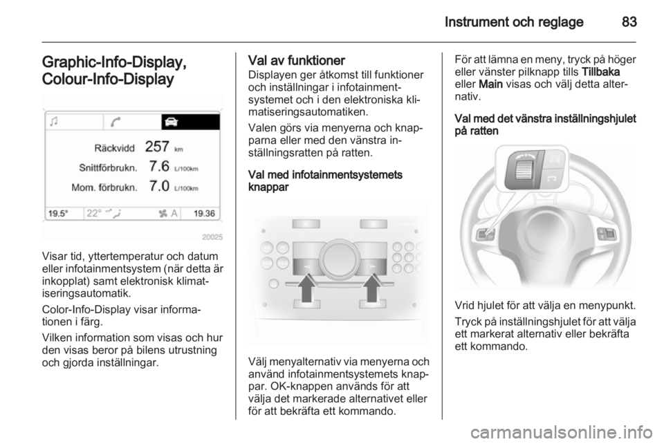 OPEL CORSA 2012  Instruktionsbok 