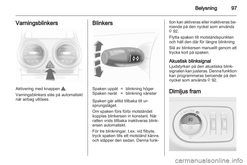 OPEL CORSA 2012  Instruktionsbok 