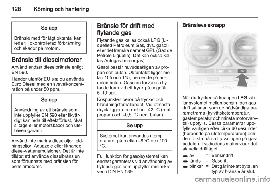 OPEL CORSA 2012.5  Instruktionsbok 