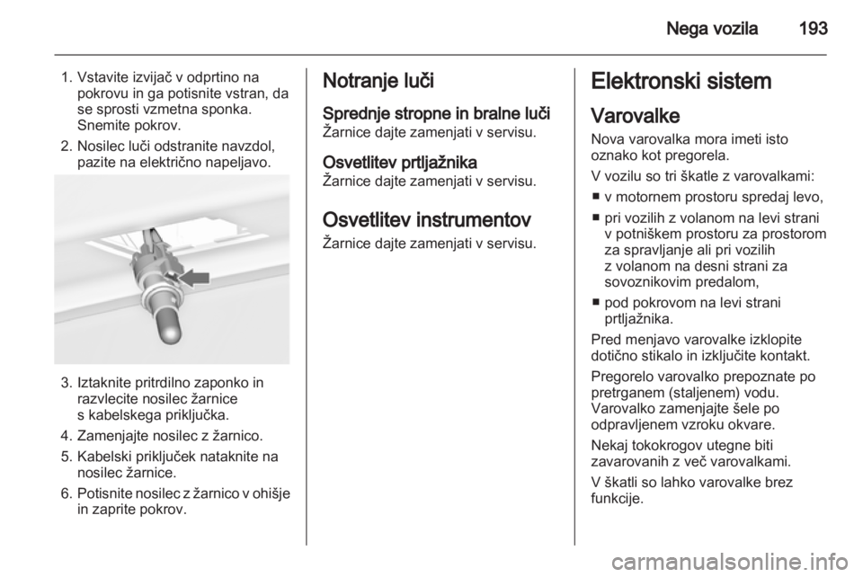 OPEL ASTRA J HB5 & ST 2012  Uporabniški priročnik 