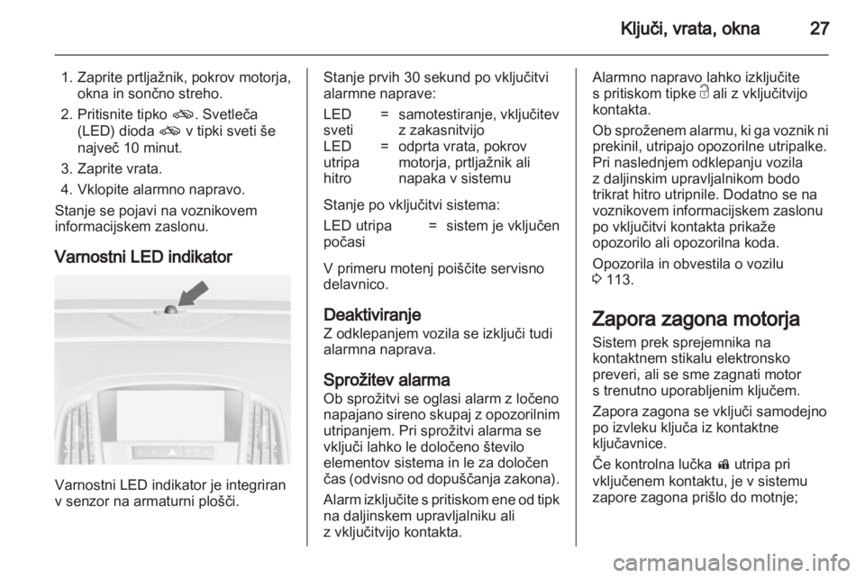 OPEL ASTRA J HB5 & ST 2012  Uporabniški priročnik 