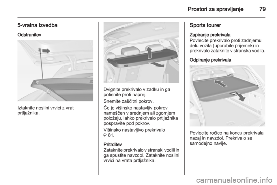 OPEL ASTRA J HB5 & ST 2012  Uporabniški priročnik 