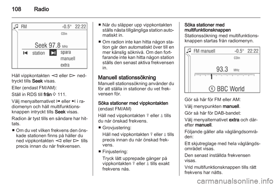 OPEL CORSA 2013  Handbok för infotainmentsystem 